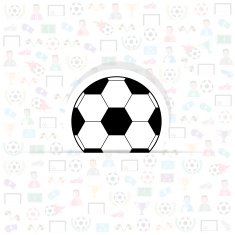 football icons of soccer background Illustration vector eps10
