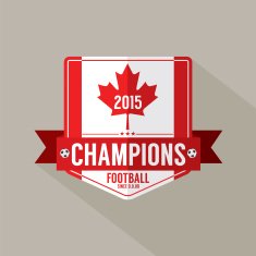 Soccer or Football Champions Badge