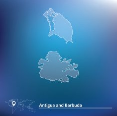 Map of Antigua and Barbuda