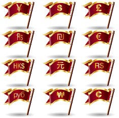 International currency icon set