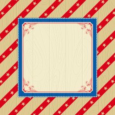 USA wooden background with stars and decorative frames