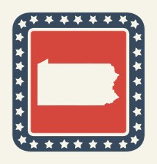 Pennsylvania American state button