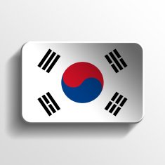 South Korea 3D button