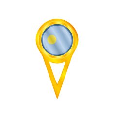 Palau pin flag