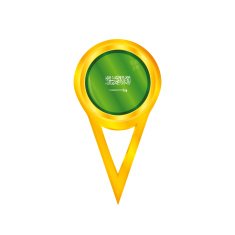 Saudia Arabia pin flag