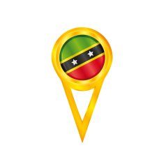 Saint Kitts & Nevis medal flag