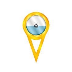 San Marino pin flag