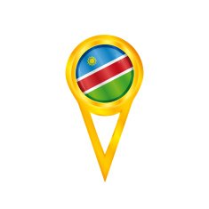 Namibia pin flag