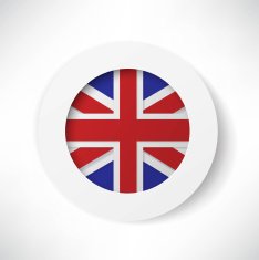 britain flag button