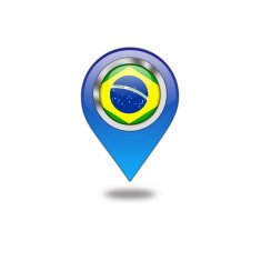 Brazilian flag navigation pointer