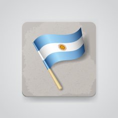 Argentina flag vector icon