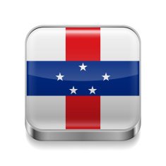 Metal icon of Netherlands