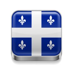Metal icon of Quebec