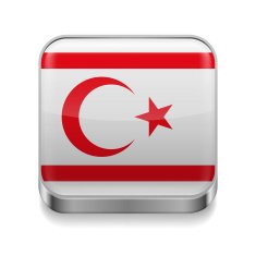 Metal icon of Northern Cyprus