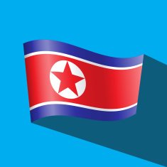 korea north flag