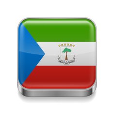 Metal icon of Equatorial Guinea