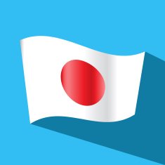 japan flag vector icon