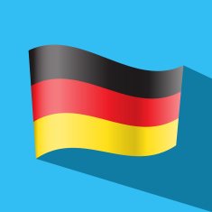 German flag vector icon
