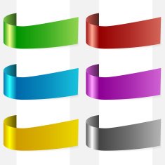 Vector ribbons set N6