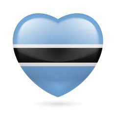 Heart icon of Botswana