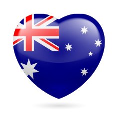 Heart icon of Australia
