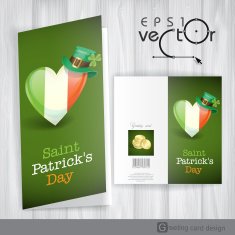 Patrick's Day Irish Flag In The Shape Of A Heart