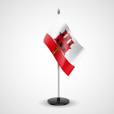 Table flag of Gibraltar