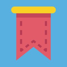 Vector Web Bookmark Ribbon Icon N10