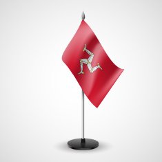 Table flag of Isle Man