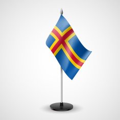Table flag of Aland Islands