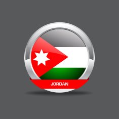Jordan Flag Vector Icon