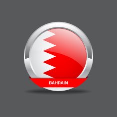 Bahrain Flag Vector Icon