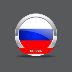 Russia Flag Vector Icon