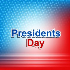 United States of America in President Day background