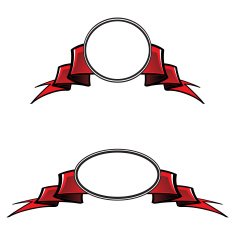 Two vector heraldic vignettes