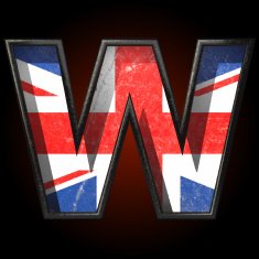 Vector Great Britain cutted figure w