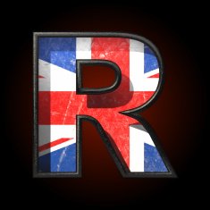 Vector Great Britain cutted figure r