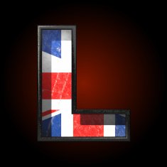 Vector Great Britain cutted figure l