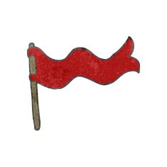 retro cartoon flag waving N2