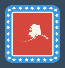 Alaska state button