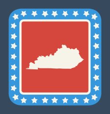 Kentucky state button