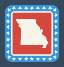 Missouri state button