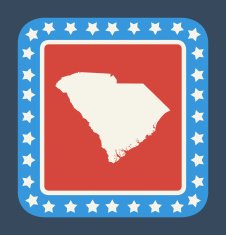 South Carolina state button free image download