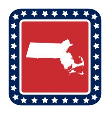 Massachusetts state button N2