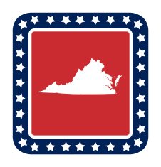 Virginia state button