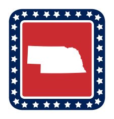 Nebraska state button N2