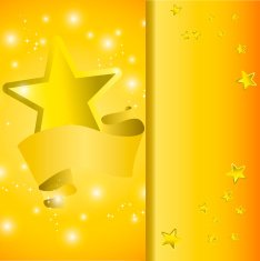 Postcard with a tape star and sequins N5