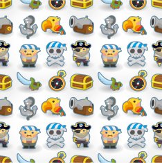 seamless pirate pattern N3