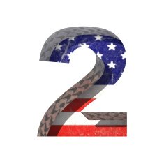 Vector American cutted figure 2 Paste to any background