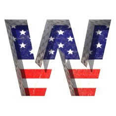 Vector American cutted figure w Paste to any background